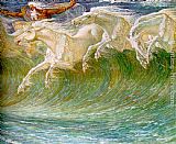 The Horses of Neptune [detail 1] by Walter Crane